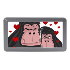 Gorillas Love Memory Card Reader (mini) by Valentinaart