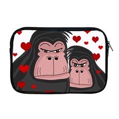 Gorillas Love Apple Macbook Pro 17  Zipper Case by Valentinaart