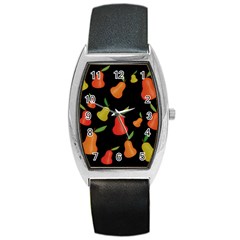 Pears Pattern Barrel Style Metal Watch by Valentinaart