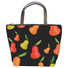 Pears Pattern Bucket Bags by Valentinaart