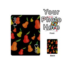 Pears Pattern Playing Cards 54 (mini)  by Valentinaart