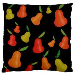 Pears Pattern Large Flano Cushion Case (one Side) by Valentinaart