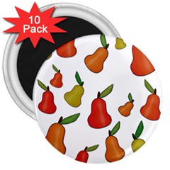 Decorative Pears Pattern 3  Magnets (10 Pack)  by Valentinaart