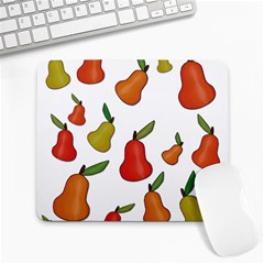 Decorative Pears Pattern Large Mousepads by Valentinaart