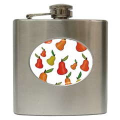 Decorative Pears Pattern Hip Flask (6 Oz) by Valentinaart