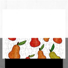 Decorative Pears Pattern Rectangular Jigsaw Puzzl by Valentinaart