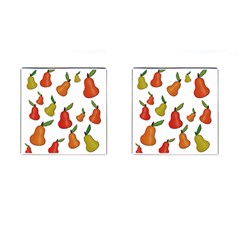 Decorative Pears Pattern Cufflinks (square) by Valentinaart