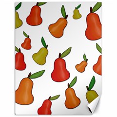 Decorative Pears Pattern Canvas 18  X 24   by Valentinaart