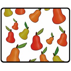 Decorative Pears Pattern Fleece Blanket (medium)  by Valentinaart