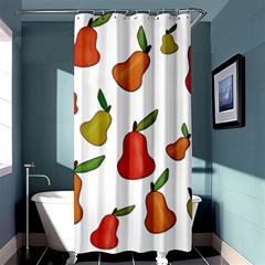 Decorative Pears Pattern Shower Curtain 36  X 72  (stall)  by Valentinaart