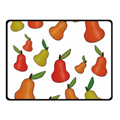 Decorative Pears Pattern Double Sided Fleece Blanket (small)  by Valentinaart