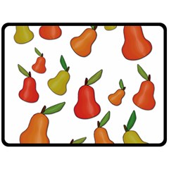 Decorative Pears Pattern Double Sided Fleece Blanket (large)  by Valentinaart