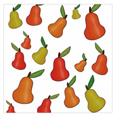 Decorative Pears Pattern Large Satin Scarf (square) by Valentinaart