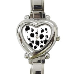 Black Strowberries Heart Italian Charm Watch by Valentinaart