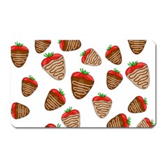 Chocolate Strawberries  Magnet (rectangular) by Valentinaart