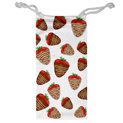 Chocolate Strawberries  Jewelry Bag by Valentinaart