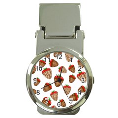 Chocolate Strawberries  Money Clip Watches by Valentinaart