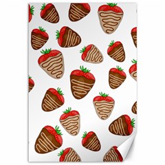 Chocolate Strawberries  Canvas 12  X 18   by Valentinaart