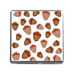 Chocolate Strawberries  Memory Card Reader (square) by Valentinaart