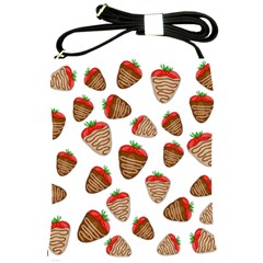 Chocolate Strawberries  Shoulder Sling Bags by Valentinaart