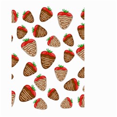 Chocolate Strawberries  Small Garden Flag (two Sides) by Valentinaart