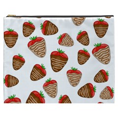 Chocolate Strawberries  Cosmetic Bag (xxxl)  by Valentinaart