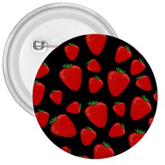 Strawberries Pattern 3  Buttons by Valentinaart