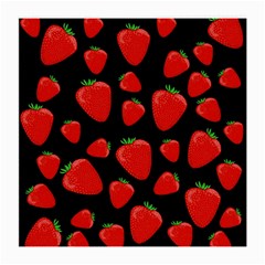 Strawberries Pattern Medium Glasses Cloth by Valentinaart