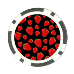 Strawberries Pattern Poker Chip Card Guards (10 Pack)  by Valentinaart