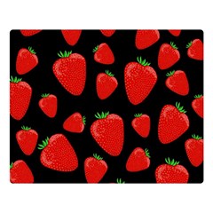 Strawberries Pattern Double Sided Flano Blanket (large)  by Valentinaart