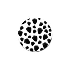 Black strawberries pattern Golf Ball Marker (4 pack)