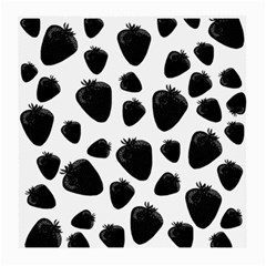 Black strawberries pattern Medium Glasses Cloth (2-Side)