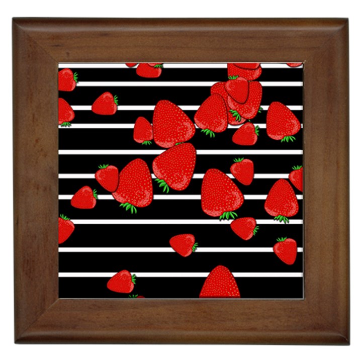 Strawberries  Framed Tiles