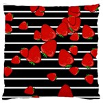 Strawberries  Large Flano Cushion Case (Two Sides) Front