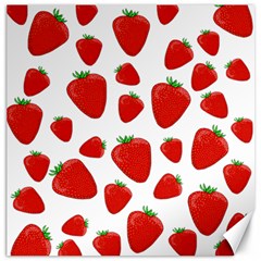 Decorative strawberries pattern Canvas 12  x 12  