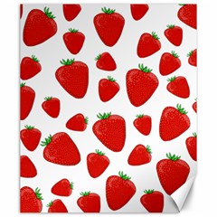 Decorative strawberries pattern Canvas 20  x 24  