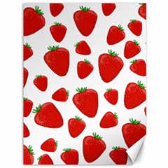 Decorative strawberries pattern Canvas 36  x 48  