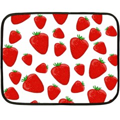 Decorative strawberries pattern Fleece Blanket (Mini)