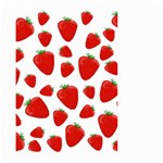 Decorative strawberries pattern Small Garden Flag (Two Sides) Back