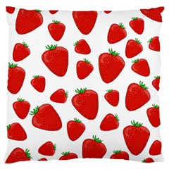 Decorative strawberries pattern Large Cushion Case (Two Sides)