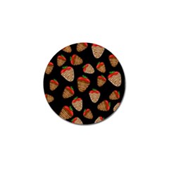 Chocolate Strawberries Pattern Golf Ball Marker (4 Pack) by Valentinaart