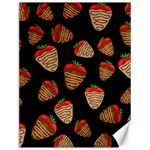 Chocolate strawberries pattern Canvas 12  x 16   11.86 x15.41  Canvas - 1