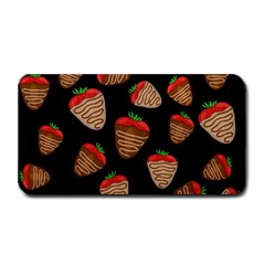 Chocolate Strawberries Pattern Medium Bar Mats by Valentinaart