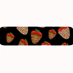 Chocolate Strawberries Pattern Large Bar Mats by Valentinaart