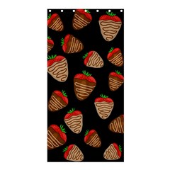 Chocolate Strawberries Pattern Shower Curtain 36  X 72  (stall)  by Valentinaart