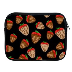 Chocolate Strawberries Pattern Apple Ipad 2/3/4 Zipper Cases by Valentinaart