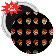 Chocolate Strawberies 3  Magnets (10 Pack)  by Valentinaart