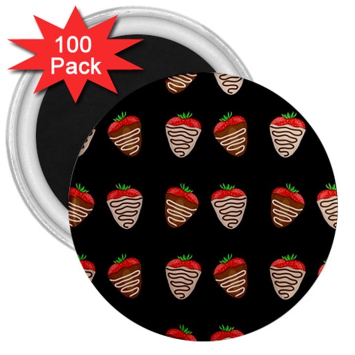 Chocolate strawberies 3  Magnets (100 pack)