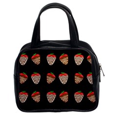 Chocolate Strawberies Classic Handbags (2 Sides) by Valentinaart