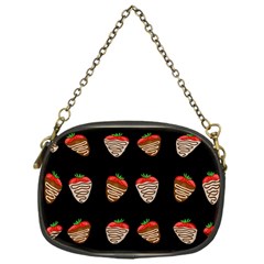 Chocolate Strawberies Chain Purses (one Side)  by Valentinaart